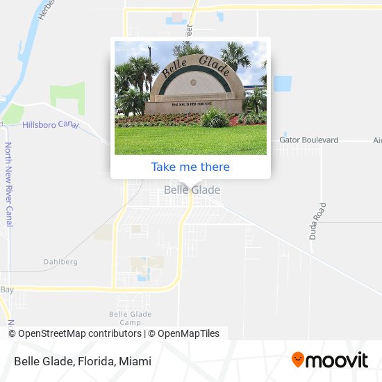 Belle Glade, Florida map