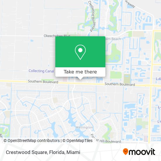 Crestwood Square, Florida map