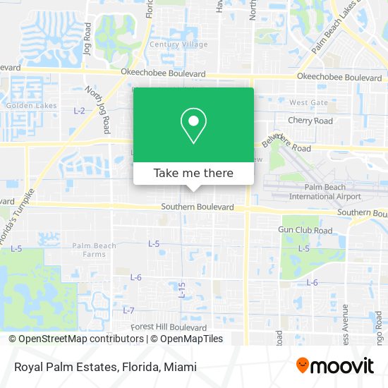 Mapa de Royal Palm Estates, Florida