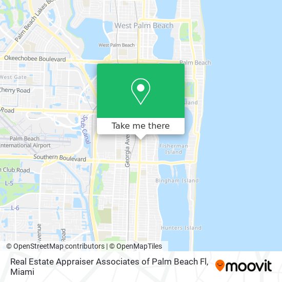 Real Estate Appraiser Associates of Palm Beach Fl map