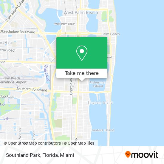 Southland Park, Florida map