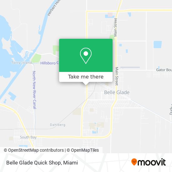 Belle Glade Quick Shop map