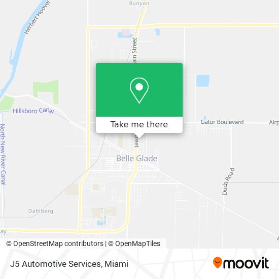 J5 Automotive Services map