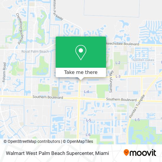 Walmart West Palm Beach Supercenter map