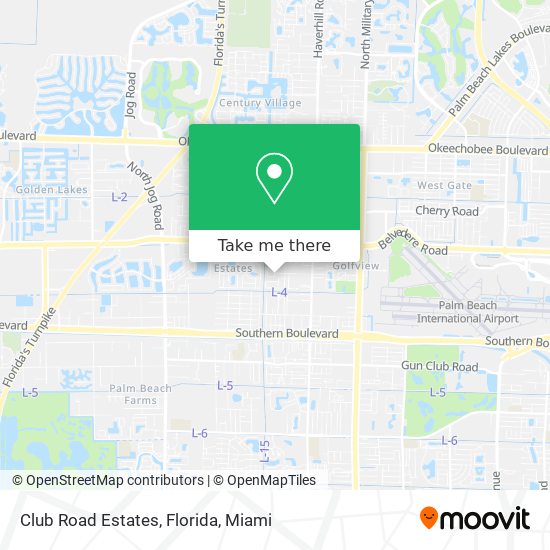 Club Road Estates, Florida map