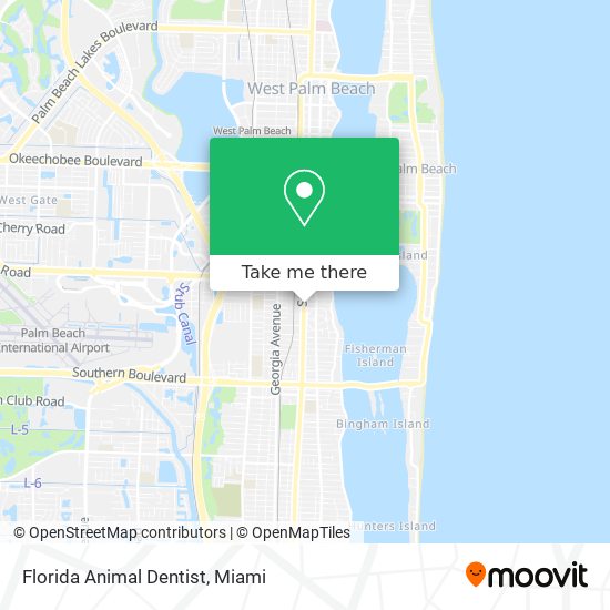 Florida Animal Dentist map