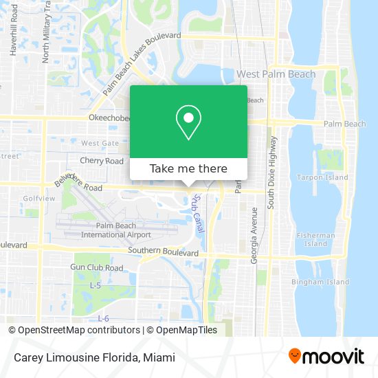 Mapa de Carey Limousine Florida