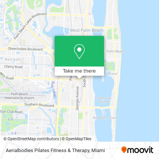Mapa de Aerialbodies Pilates Fitness & Therapy