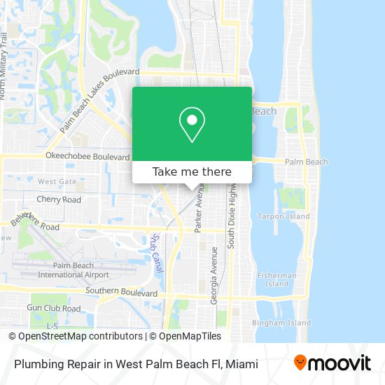 Mapa de Plumbing Repair in West Palm Beach Fl