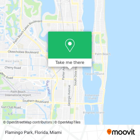 Mapa de Flamingo Park, Florida