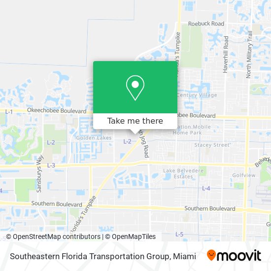 Mapa de Southeastern Florida Transportation Group