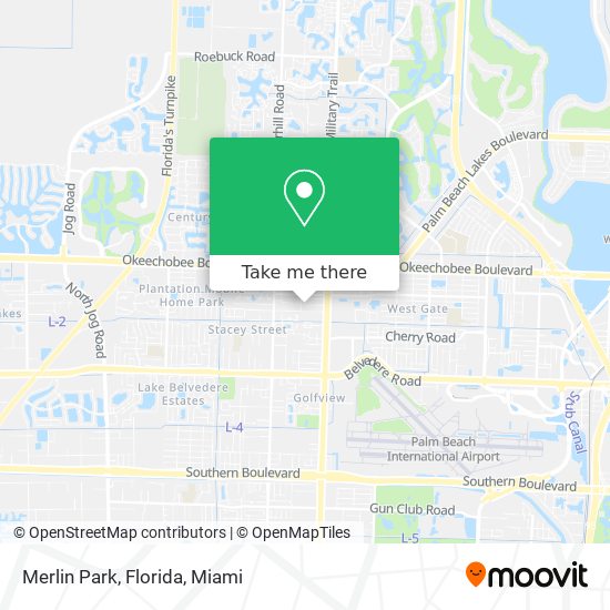 Merlin Park, Florida map