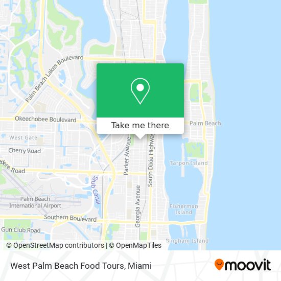 West Palm Beach Food Tours map