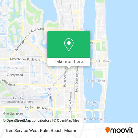 Mapa de Tree Service West Palm Beach