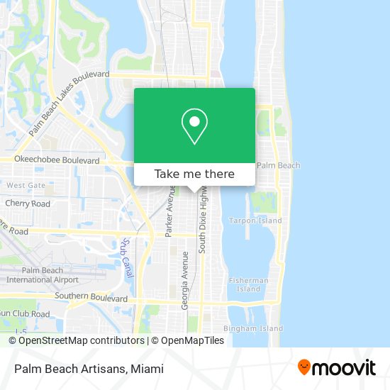 Mapa de Palm Beach Artisans