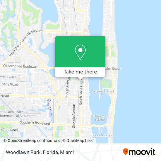 Woodlawn Park, Florida map