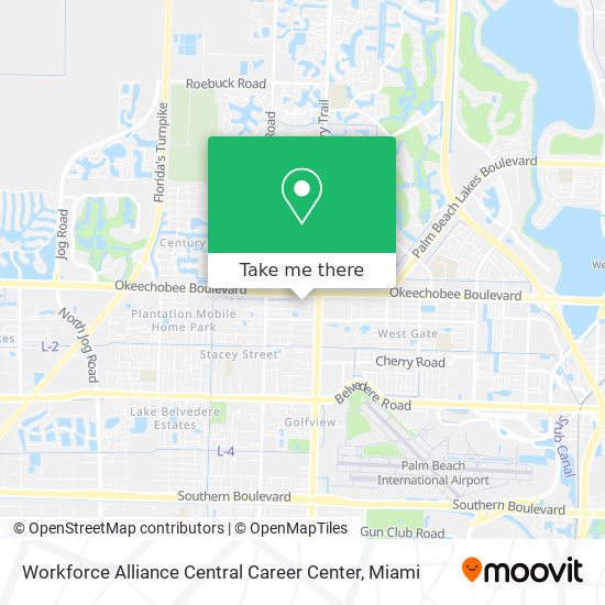 Mapa de Workforce Alliance Central Career Center