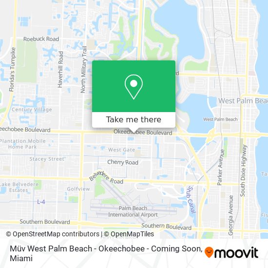 Mapa de Müv West Palm Beach - Okeechobee - Coming Soon