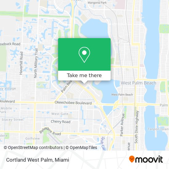 Cortland West Palm map