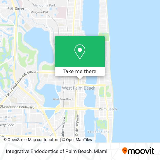 Integrative Endodontics of Palm Beach map
