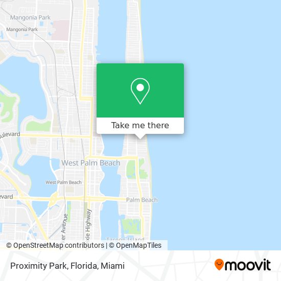Proximity Park, Florida map