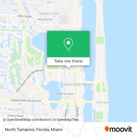 North Tamarind, Florida map
