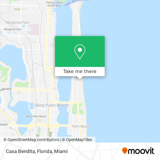 Mapa de Casa Bendita, Florida