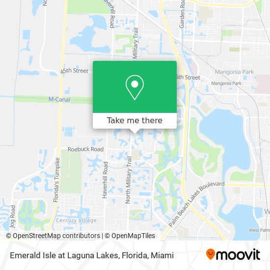 Mapa de Emerald Isle at Laguna Lakes, Florida