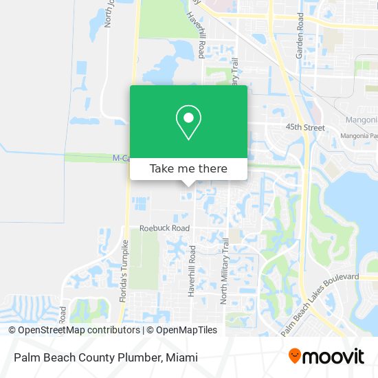 Mapa de Palm Beach County Plumber