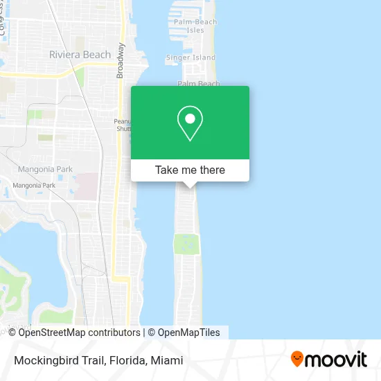Mockingbird Trail, Florida map