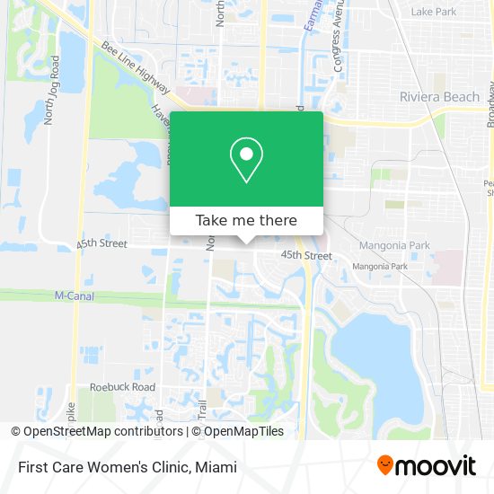 Mapa de First Care Women's Clinic