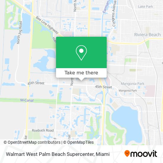 Walmart West Palm Beach Supercenter map