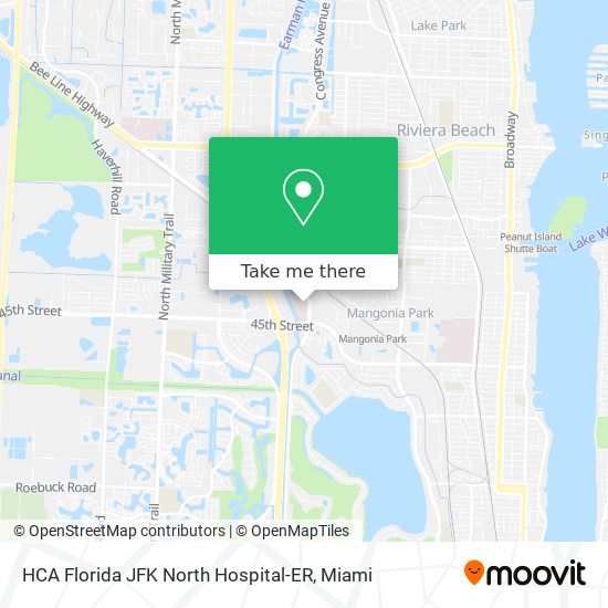 HCA Florida JFK North Hospital-ER map