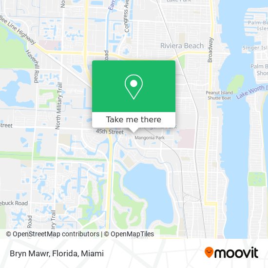 Mapa de Bryn Mawr, Florida