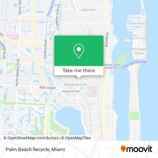 Mapa de Palm Beach Recycle