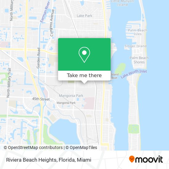 Mapa de Riviera Beach Heights, Florida