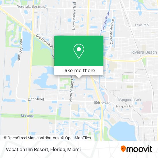 Mapa de Vacation Inn Resort, Florida