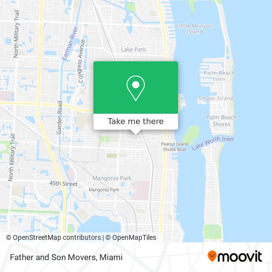 Father and Son Movers map