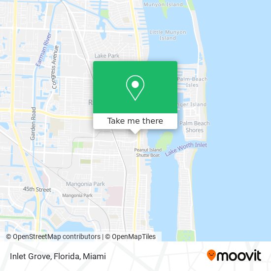 Mapa de Inlet Grove, Florida