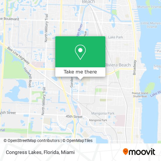 Mapa de Congress Lakes, Florida