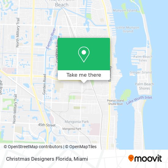 Mapa de Christmas Designers Florida