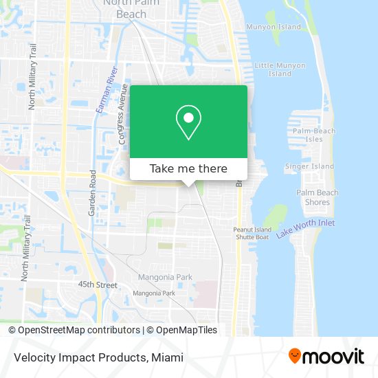 Velocity Impact Products map