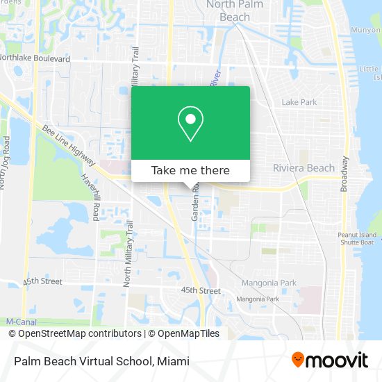 Mapa de Palm Beach Virtual School