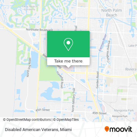 Disabled American Veterans map