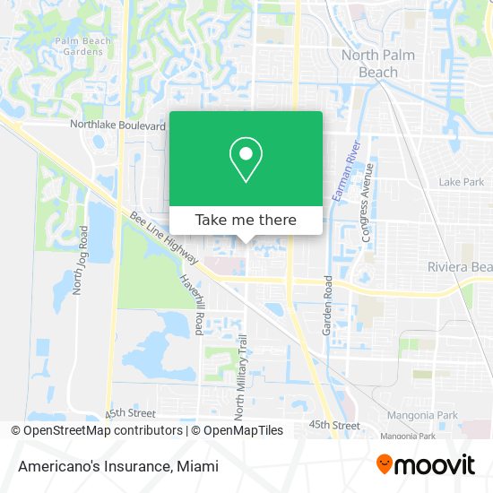 Mapa de Americano's Insurance