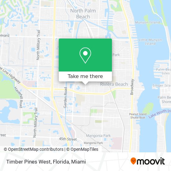 Timber Pines West, Florida map