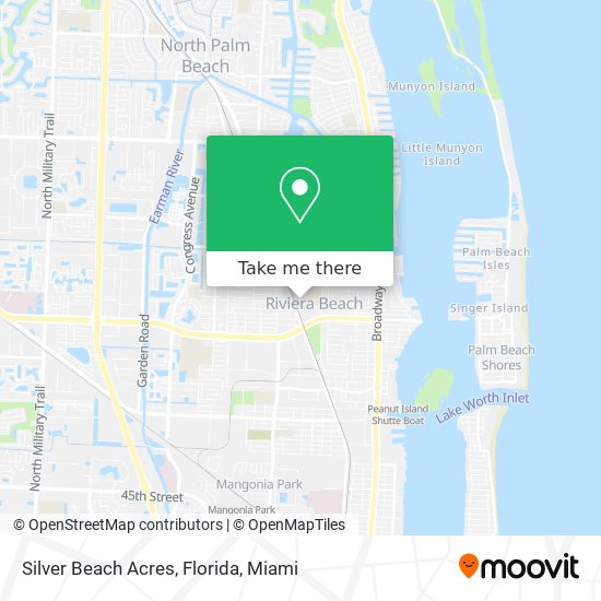 Silver Beach Acres, Florida map