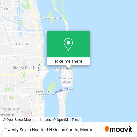 Twenty Seven Hundred N Ocean Condo map