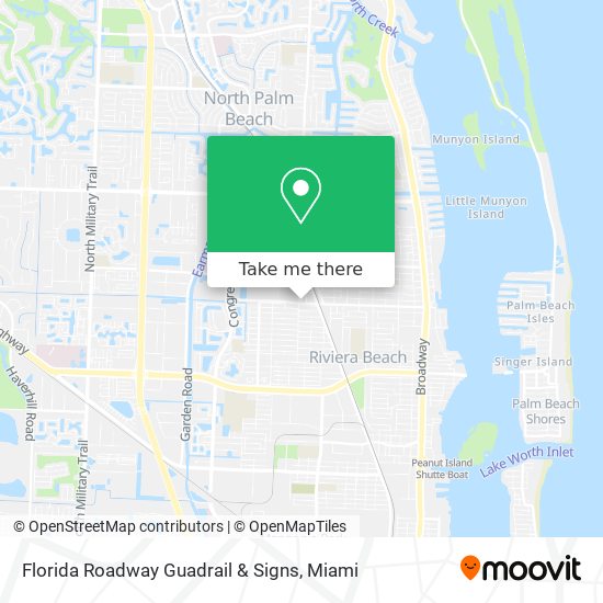 Mapa de Florida Roadway Guadrail & Signs