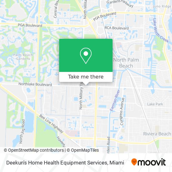 Mapa de Deekun's Home Health Equipment Services